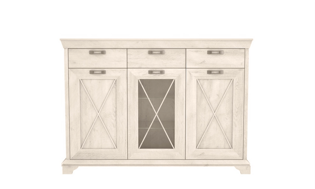 Вітрина 2д2ш Кашмір / Kashmir KSMV723L Prestol d43 пінія біла фотографія