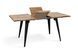 Стол Лагуна Микс Мебель 120(+40)*80 черный/искусственный шпон MDF