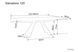 Стіл Розкладний SALVADORE 120(180)x80 Signal Чорний Мат