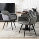 Стул поворотный бархатный MEBEL ELITE IDA Velvet Серый