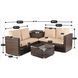 Комплект садових меблів MEBEL ELITE NEGRO Коричневий/Беж