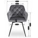 Стул поворотный бархатный MEBEL ELITE IDA Velvet Серый