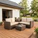 Комплект садових меблів MEBEL ELITE NEGRO Коричневий/Беж