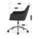 Стул офисный поворотный бархатный MEBEL ELITE FABIO Velvet Черный