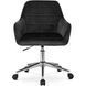 Стул офисный поворотный бархатный MEBEL ELITE FABIO Velvet Черный
