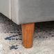 Кровать двуспальная бархатная MEBEL ELITE DENNIS Velvet 120x200 Светло Серый