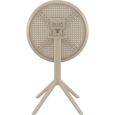 Стіл круглий Siesta Onto Sky Folding Table 60 Taupe фотографія
