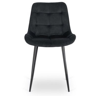 Стул бархатный MEBEL ELITE CHRIS Velvet Черный фотография