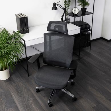Стілець офісний поворотний MEBEL ELITE DYLAN Чорний фотографія