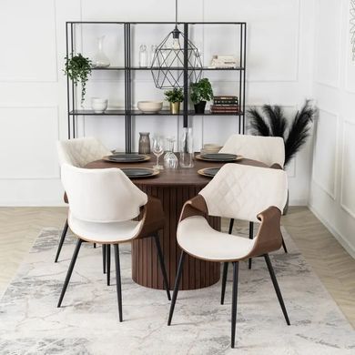 Стол круглый MEBEL ELITE LYON 120 см Орех фотография
