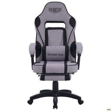 Комп'ютерне крісло VR Racer Textile Webster AMF сірий/чорний фотографія