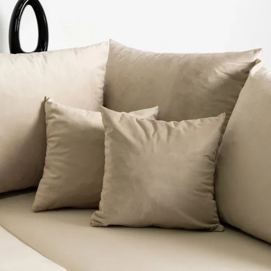 Кутовий диван оксамитовий MEBEL ELITE MARKUS Velvet 238 см Бежевий (правий) фотографія