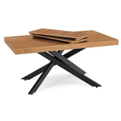Стіл розкладний MEBEL ELITE HAMPTON 160(240)х90 см Дуб золотий фотографія