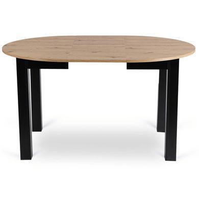 Комплект стол раскладной MEBEL ELITE HARRY 102(142)х102 см Дуб Артизан/ Черный +4 стула PERU Серый фотография