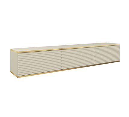 Тумба под ТВ навесная Perfect Home Оро / Oro RTV175 MDF Бежевый фотография