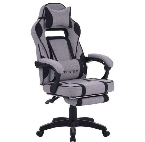 Комп'ютерне крісло VR Racer Textile Webster AMF сірий/чорний фотографія