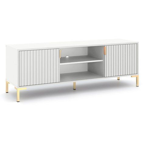 ТВ Тумба MEBEL ELITE TORELLO 140 Белый фотография