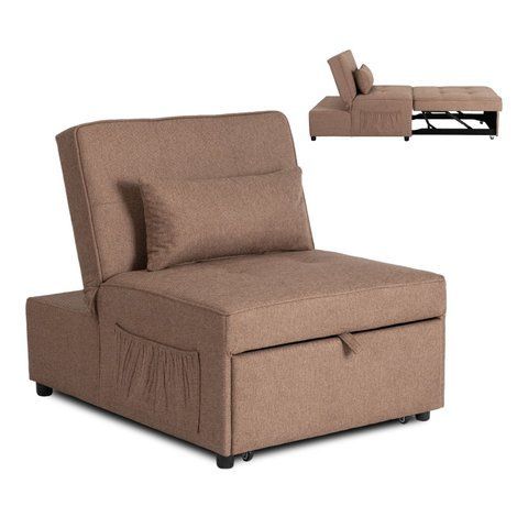 Крісло розкладне MEBEL ELITE IBERIS Коричневий фотографія