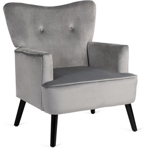 Кресло мягкое BUNNY Velvet MEBEL ELITE Серый фотография