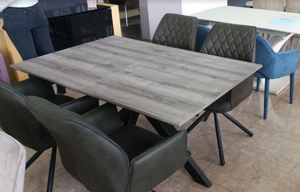 Стіл розкладний TML-635 VETRO 140(180)x90 Попелястий Дуб фотографія