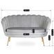 Софа MEBEL ELITE ZENDAYA 138 см Сірий