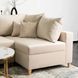 Кутовий диван оксамитовий MEBEL ELITE MARKUS Velvet 238 см Бежевий (правий)
