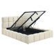 Ліжко двоспальне MEBEL ELITE MURACJA 140x200 см Кремовий