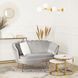 Софа MEBEL ELITE ZENDAYA 138 см Сірий