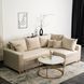 Кутовий диван оксамитовий MEBEL ELITE MARKUS Velvet 238 см Бежевий (правий)