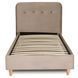 Кровать бархатная MEBEL ELITE DENNIS Velvet 90x200 Беж
