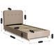 Кровать бархатная MEBEL ELITE DENNIS Velvet 90x200 Беж
