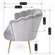 Софа MEBEL ELITE ZENDAYA 138 см Сірий