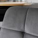 Барний стілець оксамитовий MEBEL ELITE ARIEL Velvet Сірий / Золотий