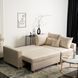 Кутовий диван оксамитовий MEBEL ELITE MARKUS Velvet 238 см Бежевий (правий)