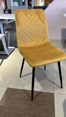 Стул MARCO Velvet Intarsio Карри фотография