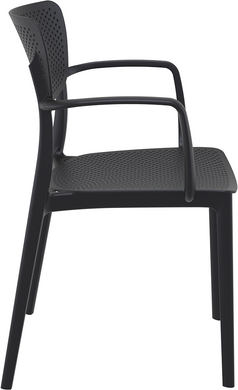 Комплект меблів для кафе Siesta Onto 2 стільці Loft та 1 стіл Sky Black