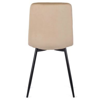 Стул бархатный MEBEL ELITE IBIS Velvet, Бежевый фотография