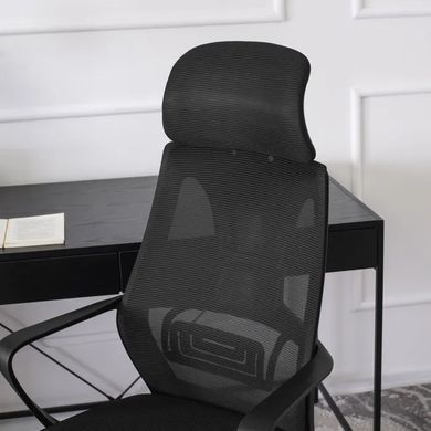 Стілець офісний поворотний MEBEL ELITE ROB, чорний фотографія