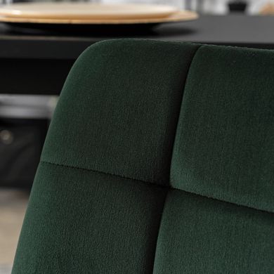 Барный стул бархатный MEBEL ELITE ARIEL Velvet Зеленый / Золотой фотография