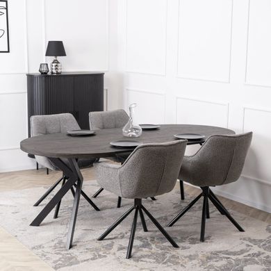 Стілець поворотний MEBEL ELITE PEONY Сірий фотографія