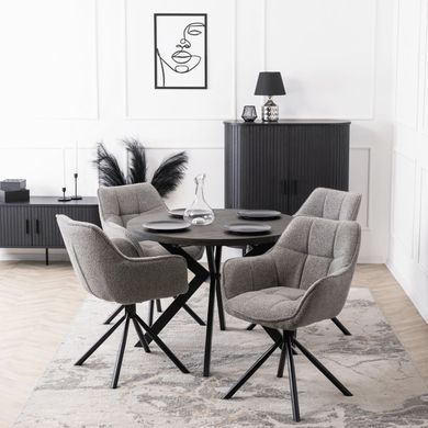 Стілець поворотний MEBEL ELITE PEONY Сірий фотографія