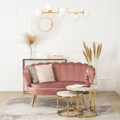 Софа MEBEL ELITE ZENDAYA 138 см Розовый фотография