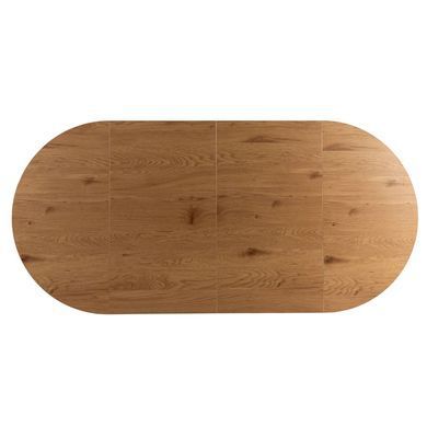 Стол раскладной круглый MEBEL ELITE DORIAN 80(160)х80 см Дуб золотой/черный фотография