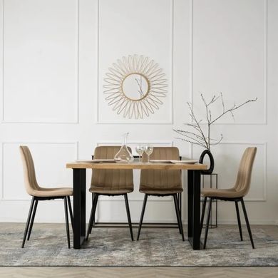 Стул бархатный MEBEL ELITE IBIS Velvet, Бежевый фотография