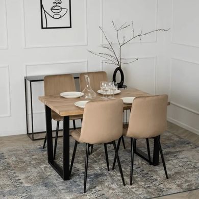 Стул бархатный MEBEL ELITE IBIS Velvet, Бежевый фотография