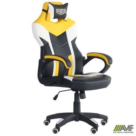 Комп'ютерне крісло VR Racer Dexter Jolt AMF Чорний Жовтий фотографія
