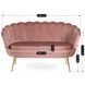 Софа MEBEL ELITE ZENDAYA 138 см Розовый