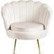 Кресло мягкое бархатное MEBEL ELITE ANGEL Velvet Кремовый