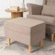 Крісло м'яке оксамитове з підставкою для ніг MEBEL ELITE EVAN 2 Бежевий