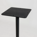 Стіл Ibiza Soft light Lovko 70x70 Чорний метал/білий